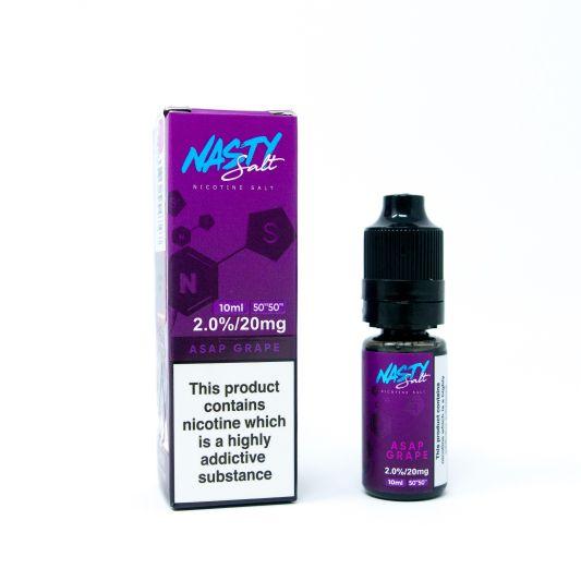 NASTY SALT - ASAP GRAPE 10ml NICOTINE SALT E-LIQUID