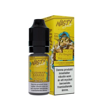 NASTY SALT - CUSHMAN BANANA 10ml NICOTINE SALT E-LIQUID