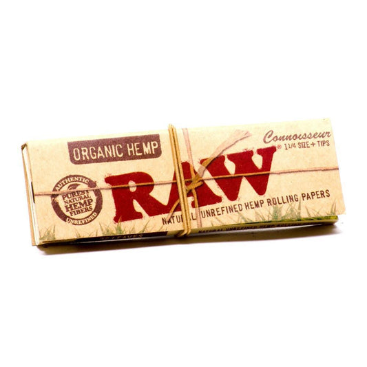 RAW ORGANIC CONNOISSEUR 1 1/4 ROLLING PAPERS