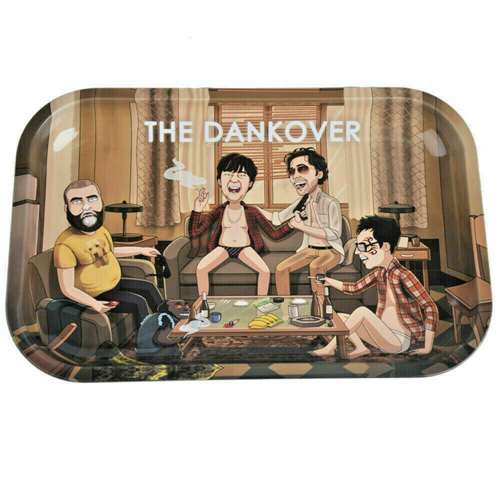 THE "DANKOVER" METAL ROLLING TRAY 29cm x 19cm MEDIUM