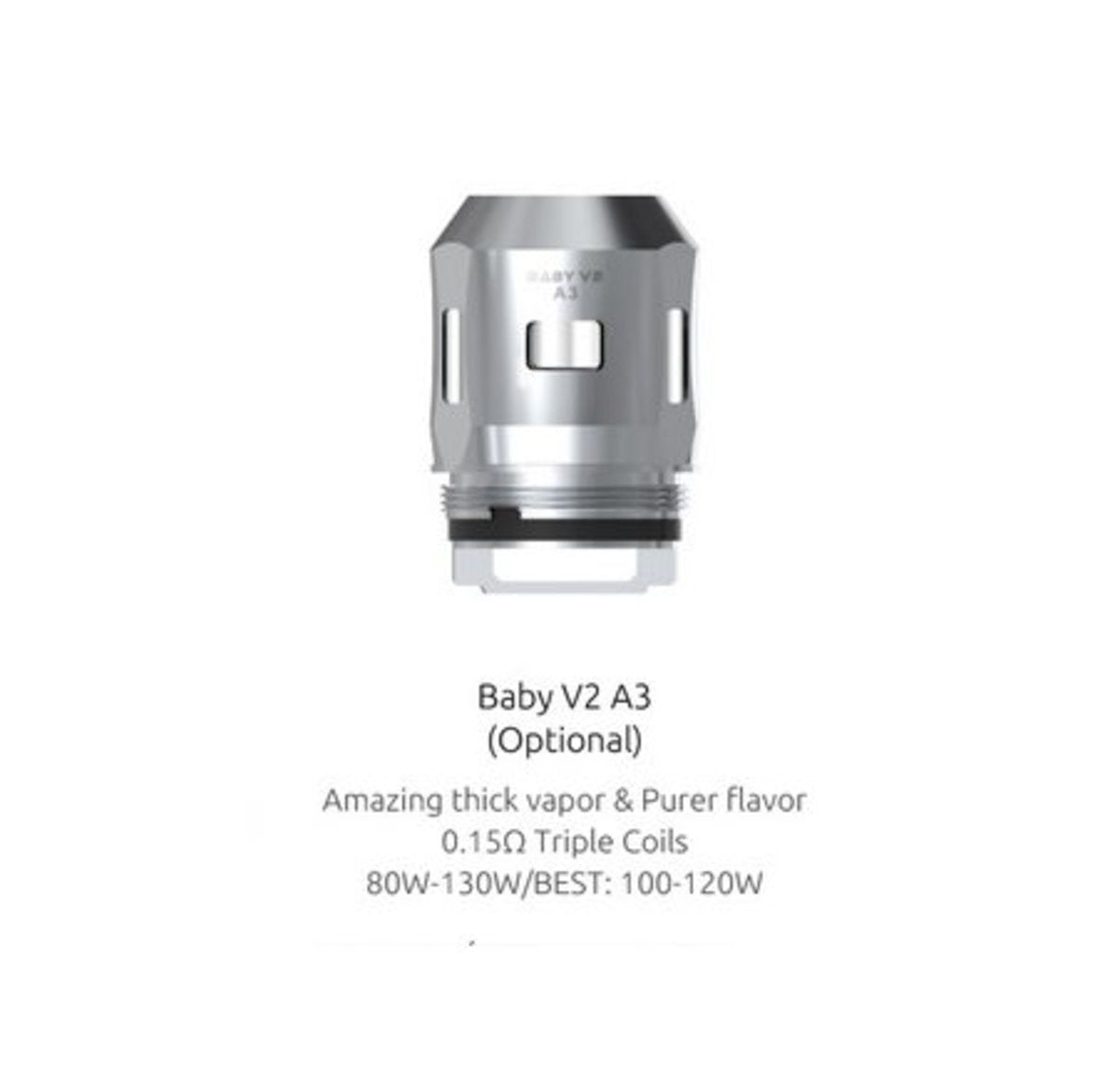 SMOK BABY V2 - 0.2ohm A3 COILS STEEL