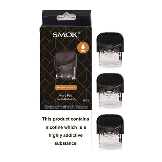 SMOK NORD  REPLACEMENT PODS - TRANSPARENT BLACK