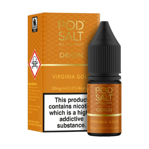 POD SALT ORIGIN NIC SALTS 10ml - VIRGINIA GOLD