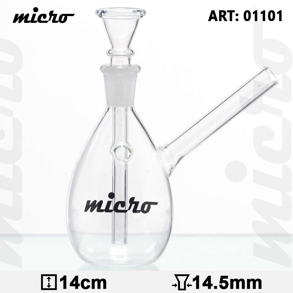 MICRO 14cm TINY GLASS BONG