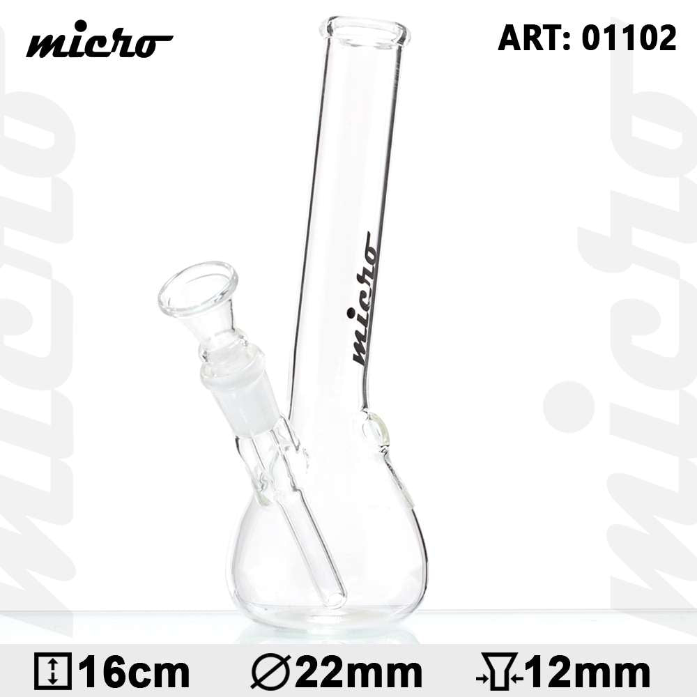 MICRO 16cm SMALL HANGOVER GLASS BONG