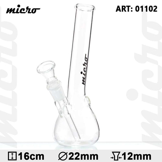 MICRO 16cm SMALL HANGOVER GLASS BONG