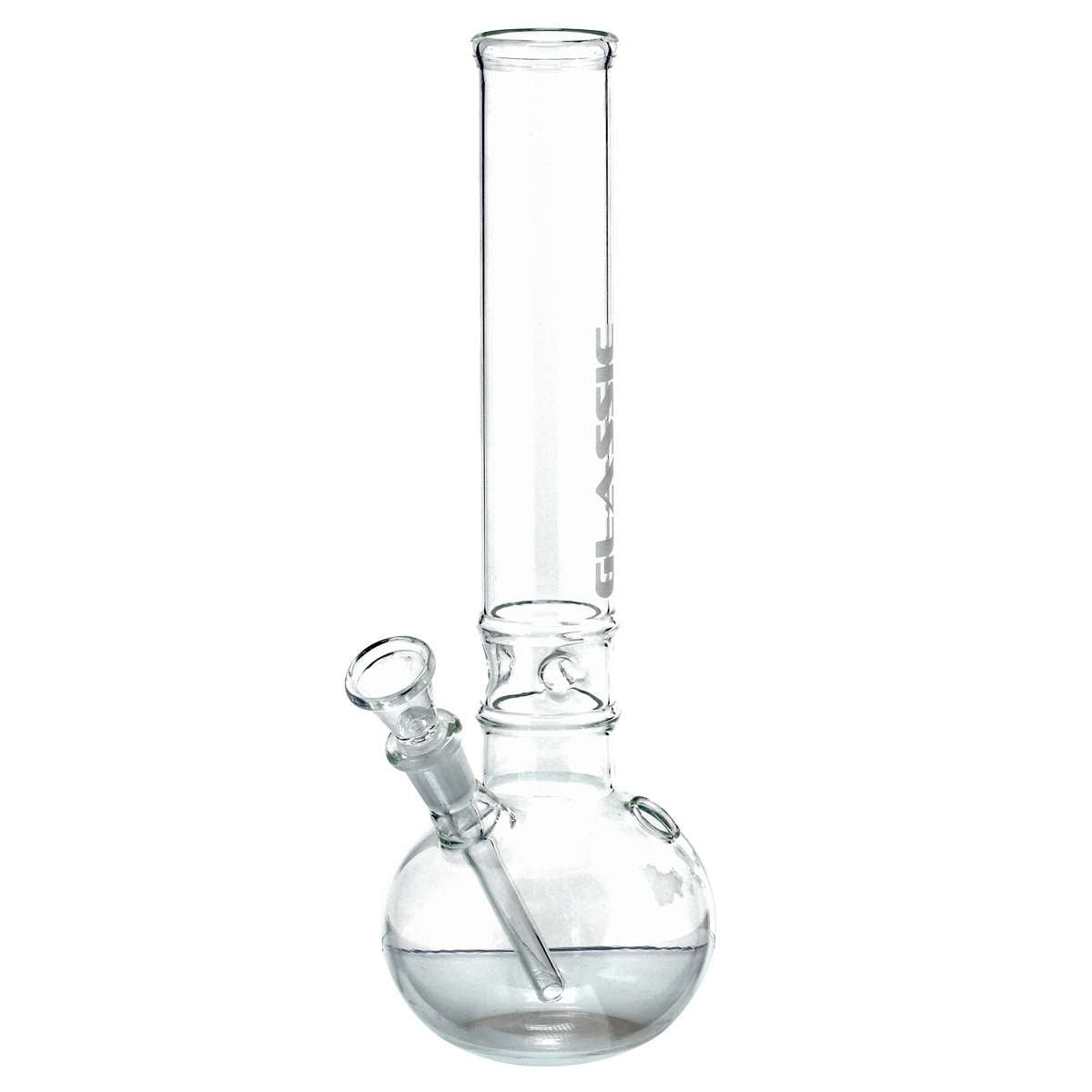 GLASSIC 30cm GLASS BOUNCER BONG WITH ICE NOTCHES (01130)
