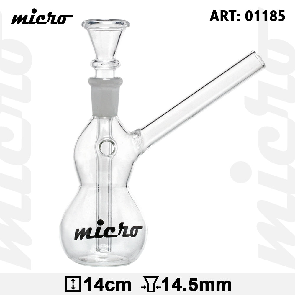 MICRO 14cm TINY GLASS BONG