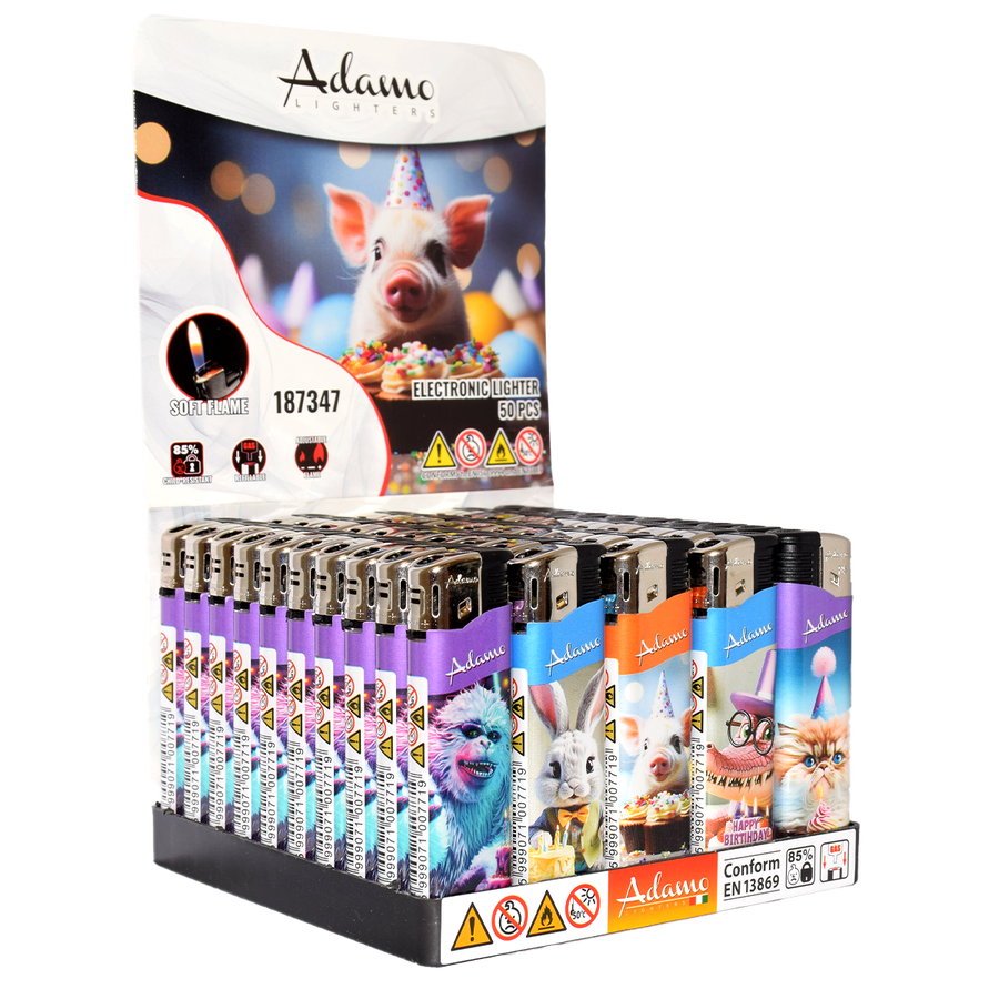 WHOLESALE ELECTRIC LIGHTERS - FULL TRAYS OF 50 LIGHTERS - LOADS OF DIFFERENT DESIGNS