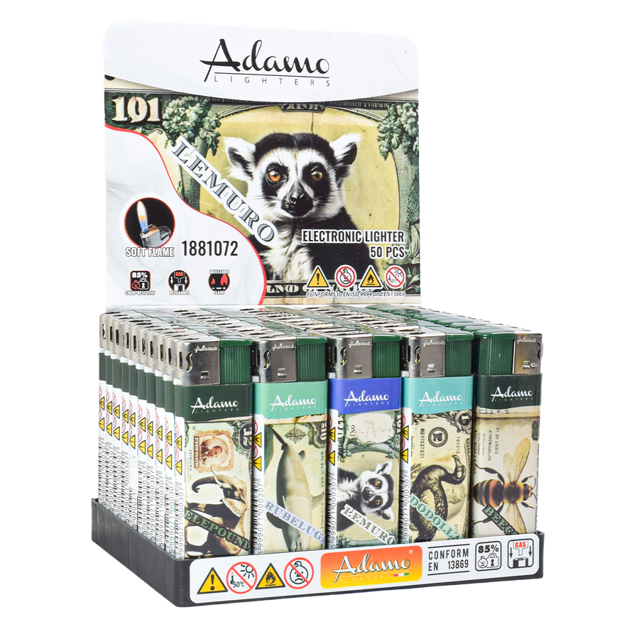 WHOLESALE ELECTRIC LIGHTERS - FULL TRAYS OF 50 LIGHTERS - LOADS OF DIFFERENT DESIGNS