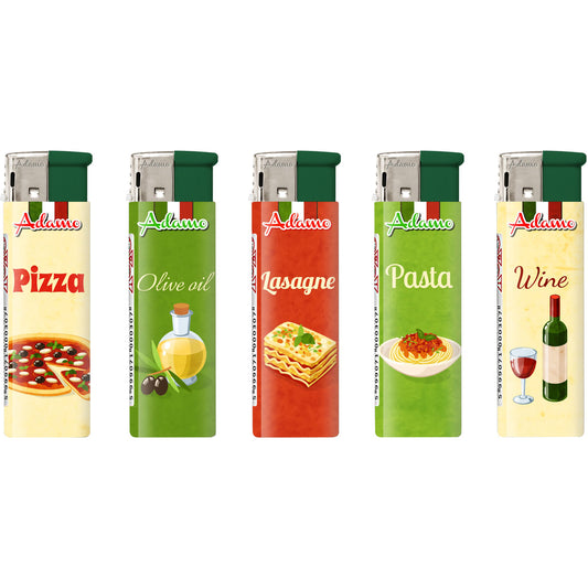 Adamo Refillable Electric Lighters - ITALY ITALIAN DESIGN - FULL SETS OF 5 LIGHTERS / BULK