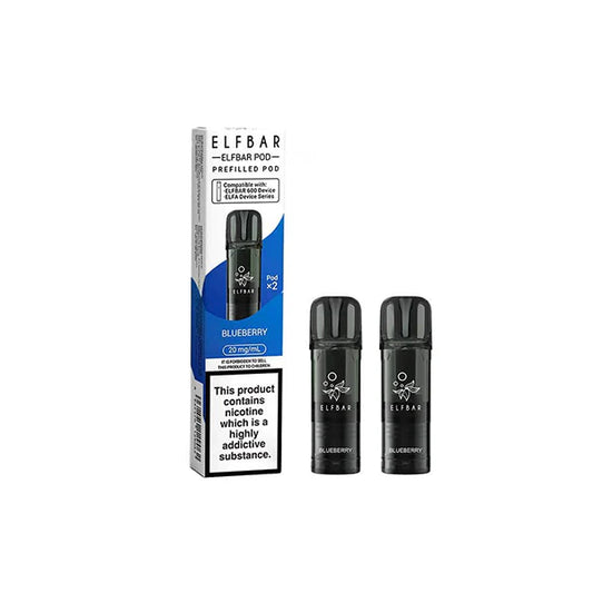 SPARE PODS FOR ELF BAR 600 - 20mg PRE FILLED PODS  CHOOSE YOUR FLAVOUR