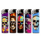 Lighters - SKULLS DESIGN - FULL SETS OF 5 LIGHTERS