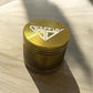 GOLDDUST 4 PART METAL GRINDER 40mm WITH KIEF CATCHER - SMOOTH FINISH