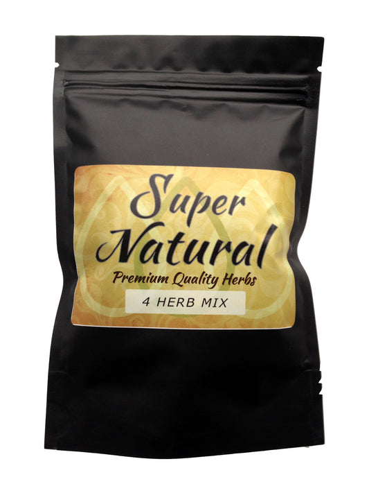 SUPER NATURAL HERBAL BLEND 25g "4 HERB MIX" TOBACCO ALTERNATIVE