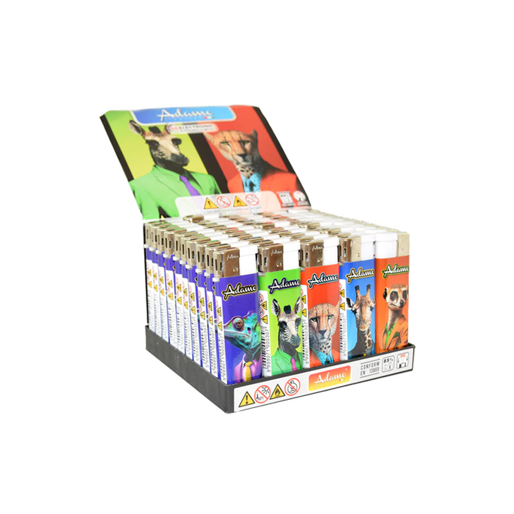 WHOLESALE ELECTRIC LIGHTERS - FULL TRAYS OF 50 LIGHTERS - LOADS OF DIFFERENT DESIGNS