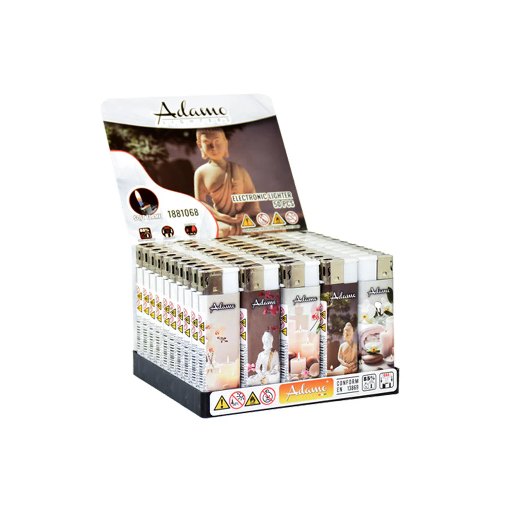 WHOLESALE ELECTRIC LIGHTERS - FULL TRAYS OF 50 LIGHTERS - LOADS OF DIFFERENT DESIGNS