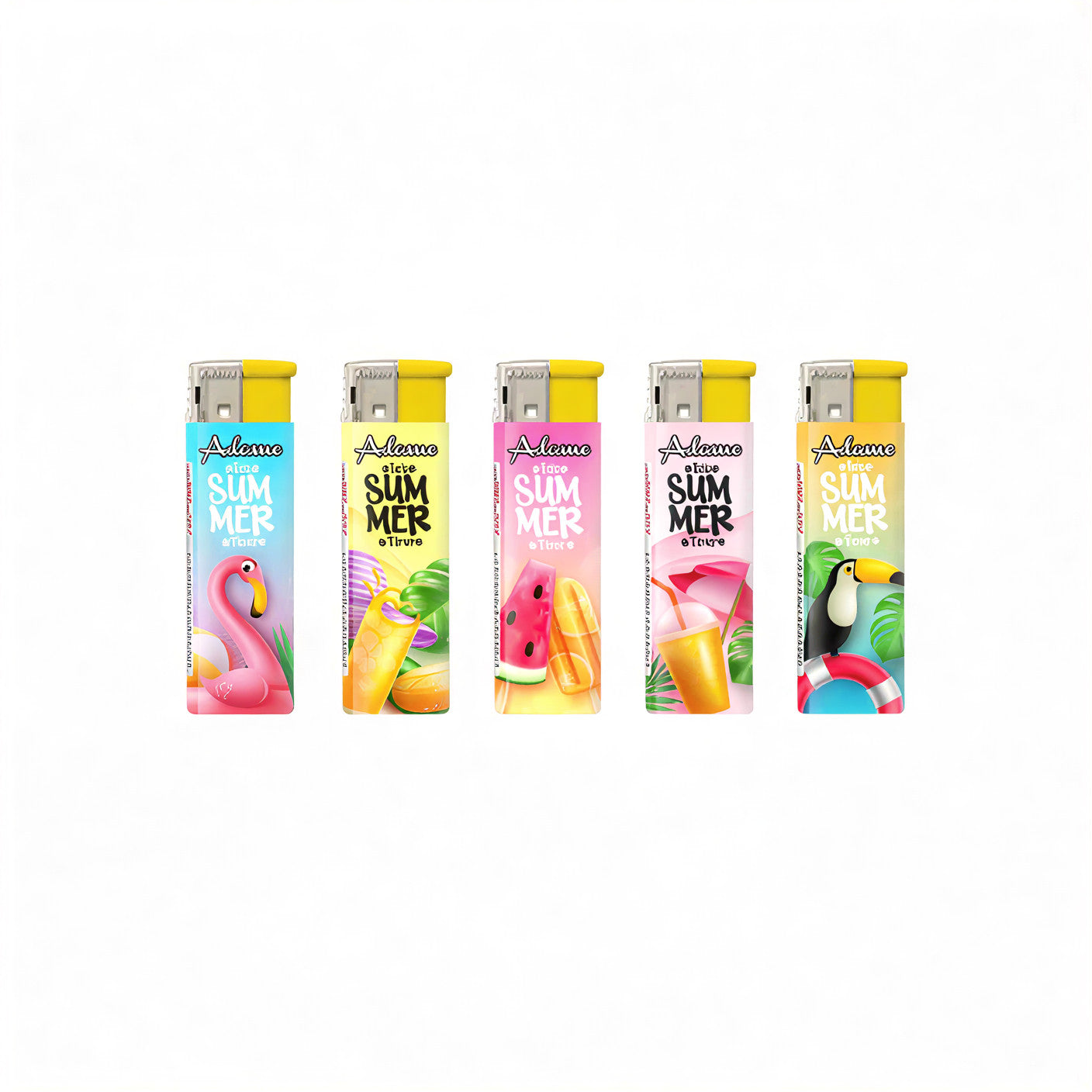WHOLESALE ELECTRIC LIGHTERS - FULL TRAYS OF 50 LIGHTERS - LOADS OF DIFFERENT DESIGNS
