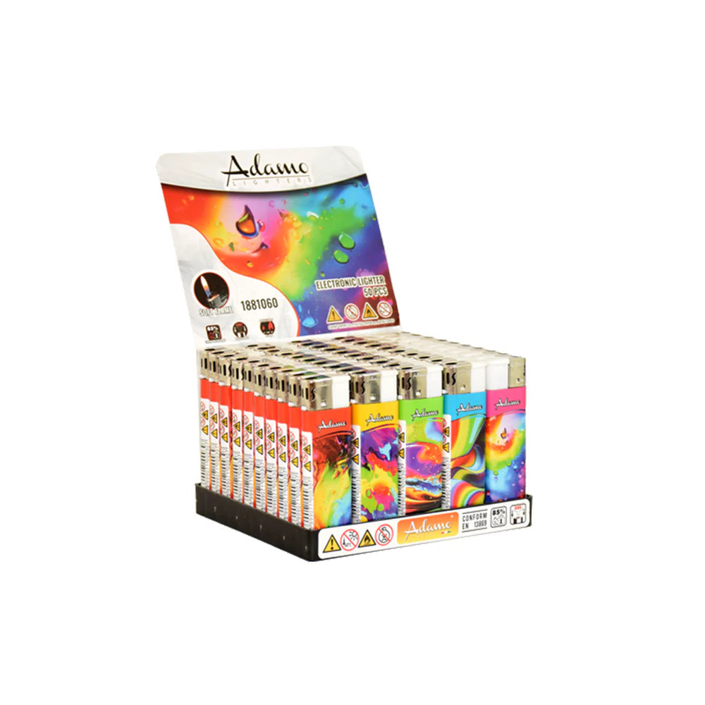 WHOLESALE ELECTRIC LIGHTERS - FULL TRAYS OF 50 LIGHTERS - LOADS OF DIFFERENT DESIGNS