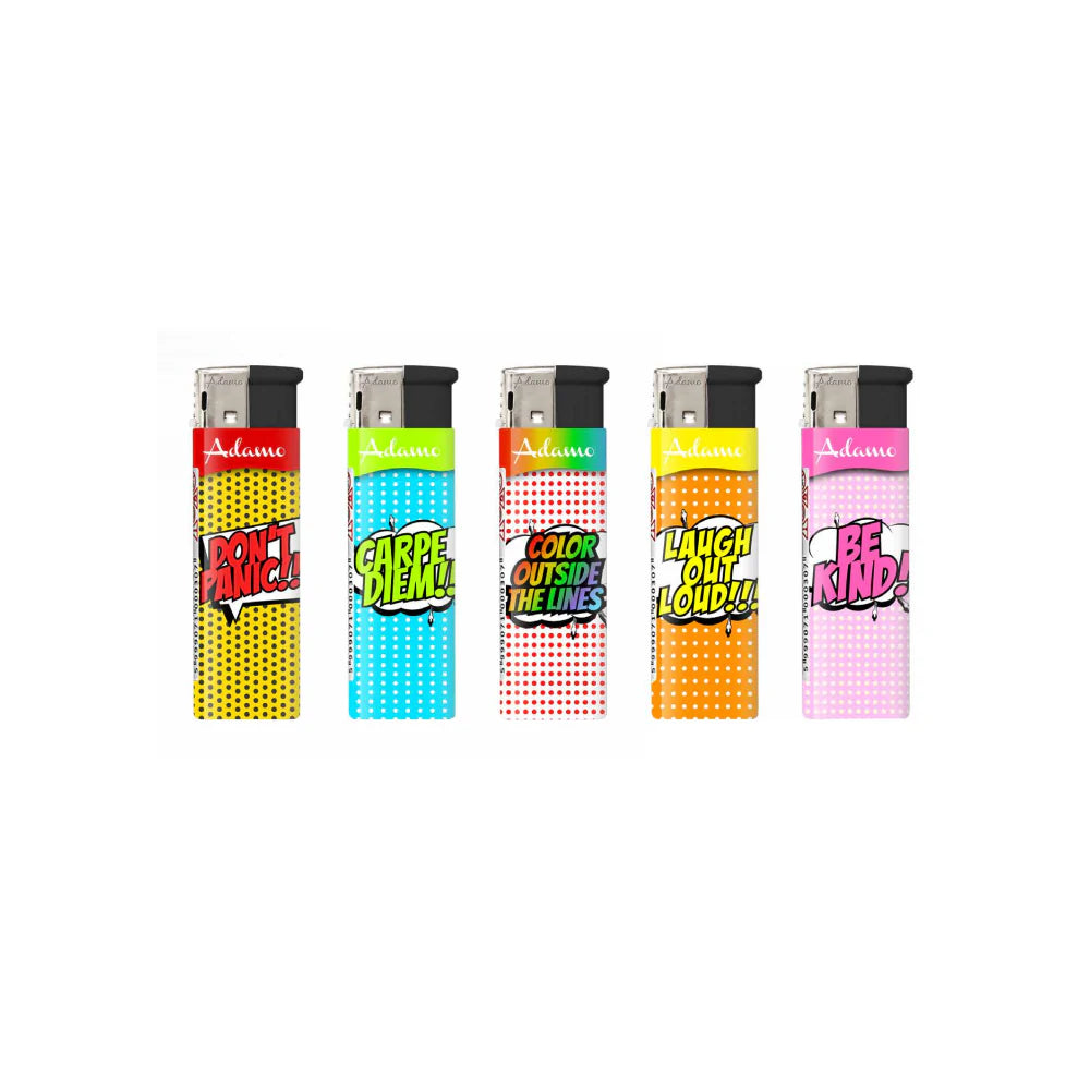 WHOLESALE ELECTRIC LIGHTERS - FULL TRAYS OF 50 LIGHTERS - LOADS OF DIFFERENT DESIGNS