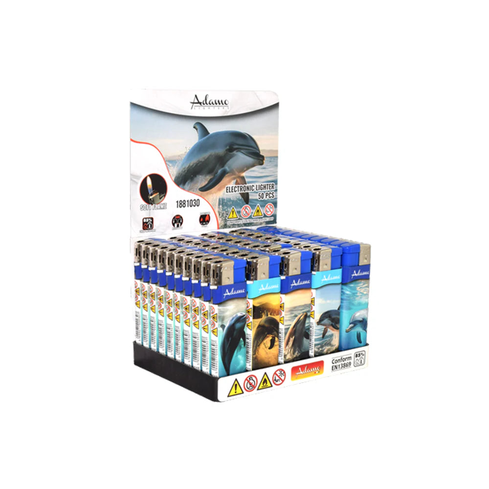 WHOLESALE ELECTRIC LIGHTERS - FULL TRAYS OF 50 LIGHTERS - LOADS OF DIFFERENT DESIGNS