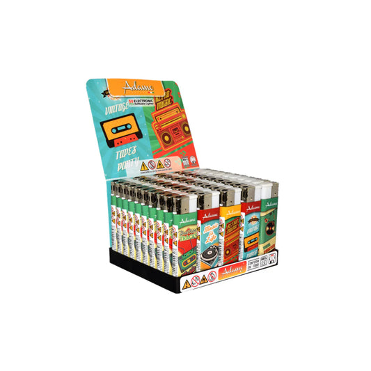 WHOLESALE ELECTRIC LIGHTERS - FULL TRAYS OF 50 LIGHTERS - LOADS OF DIFFERENT DESIGNS