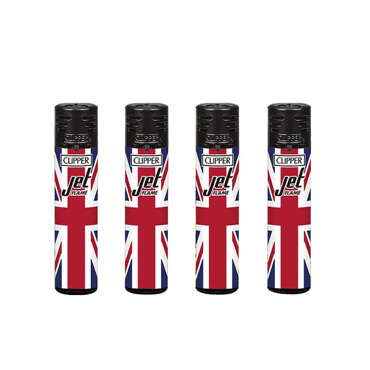CLIPPER JET FLAME LIGHTERS - UNION JACKS
