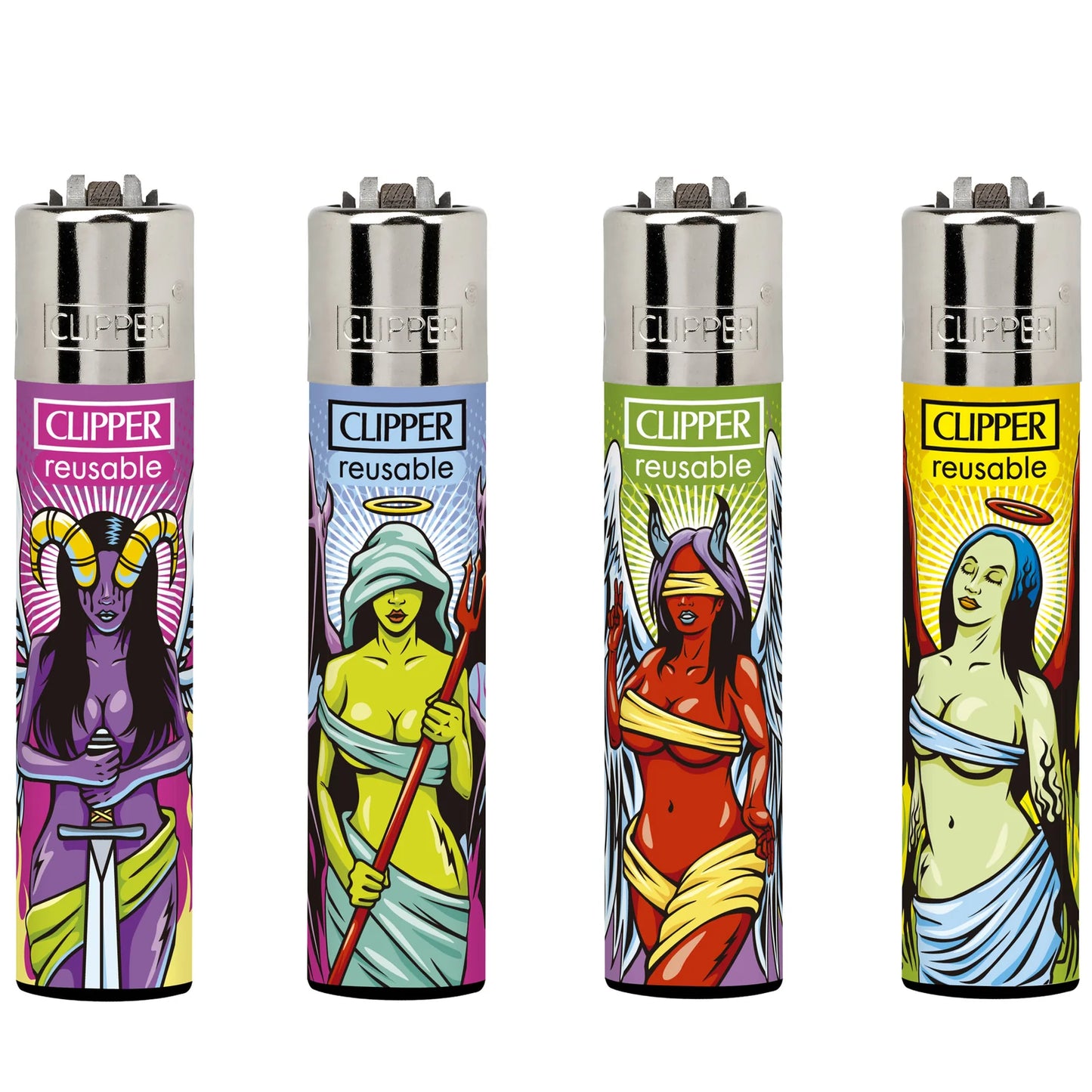CLIPPER LIGHTERS - ANGELS vs DEMONS