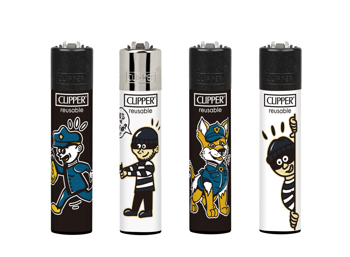 CLIPPER LIGHTERS - COPS & ROBBERS