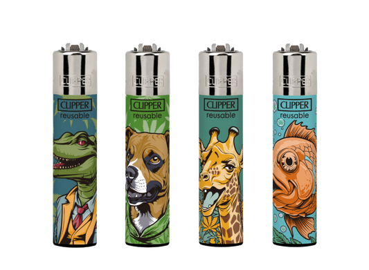CLIPPER LIGHTERS - LAZY ANIMALS