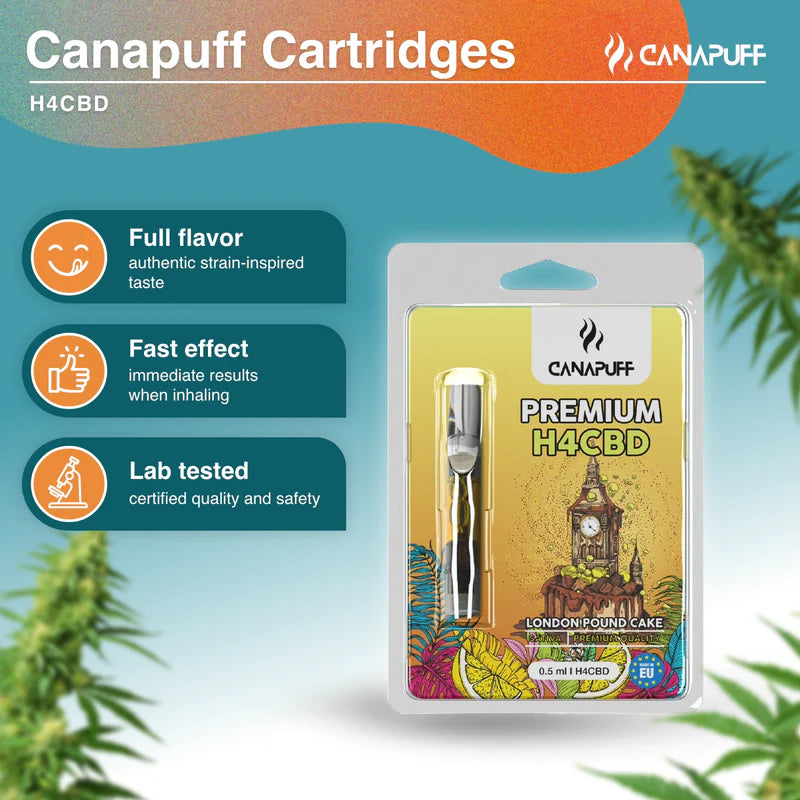 CANAPUFF PREMIUM H4CBD DISTILLATE 0.5ML VAPE CARTRIDGE
