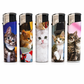 Refillable Gas Lighters - CUTE CATS/KITTENS DESIGN - FULL SETS OF 5 LIGHTERS