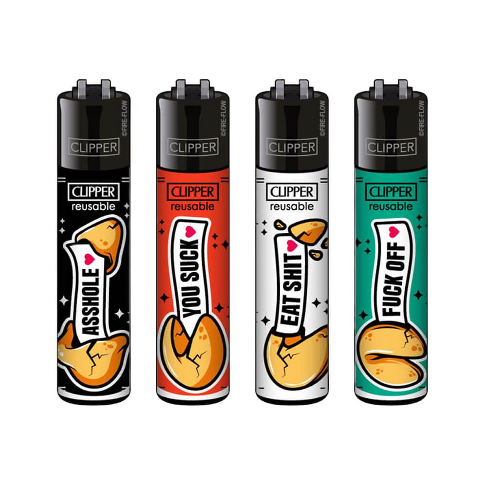 CLIPPER LIGHTERS - RUDE INSULTS FORTUNE COOKIES