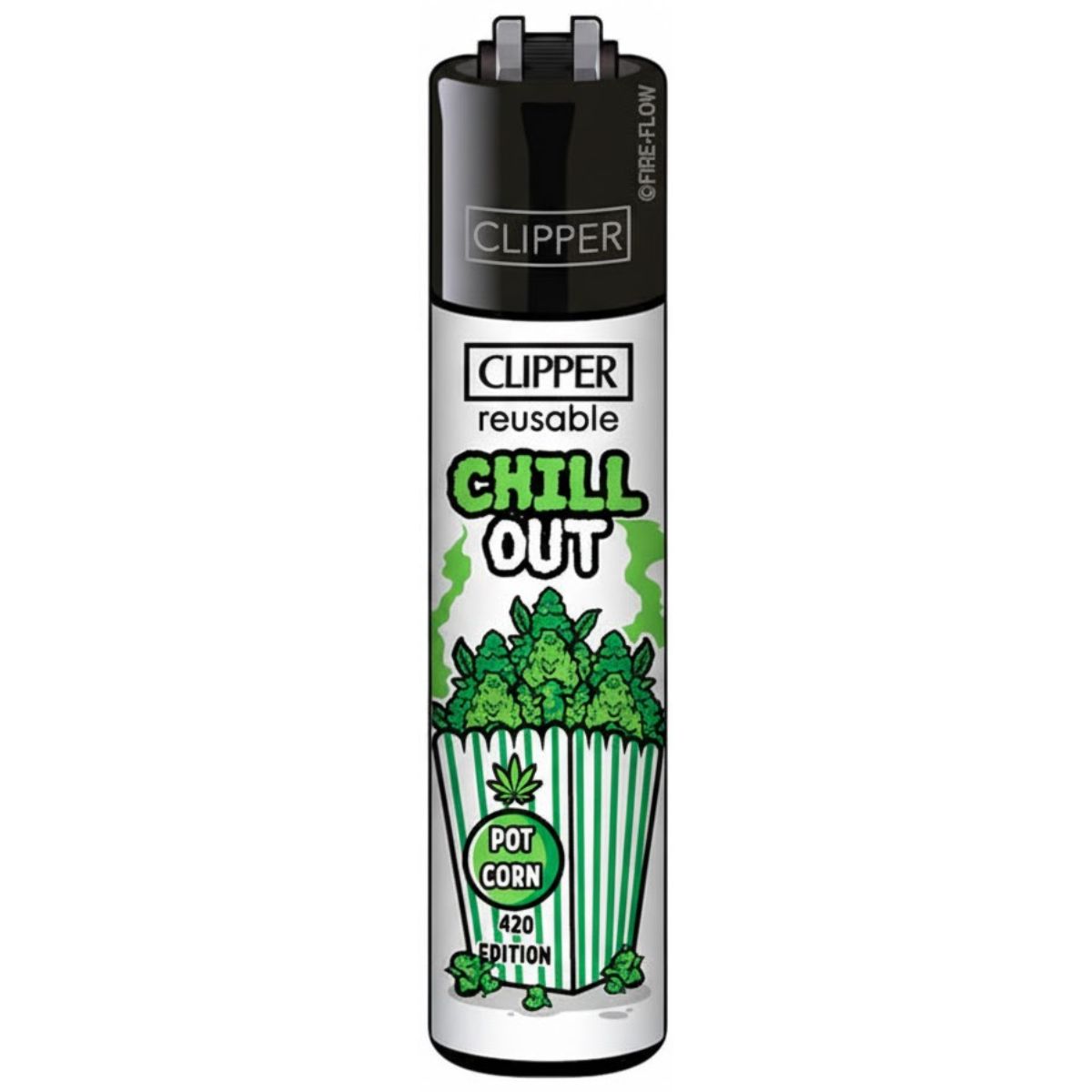 CLIPPER LIGHTERS - GREEN WEED DESIGNS