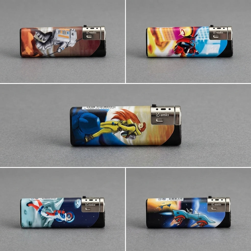 CYBERPUNK ASTRONAUTS - JET FLAME WINDPROOF LIGHTERS