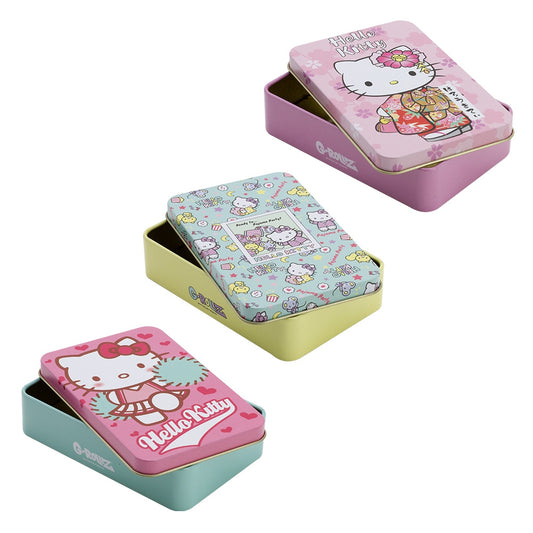 HELLO KITTY LARGE TOBACCO TINS BY G-ROLLZ - 9 DIFFERENT DESIGNS - STORAGE BOXES