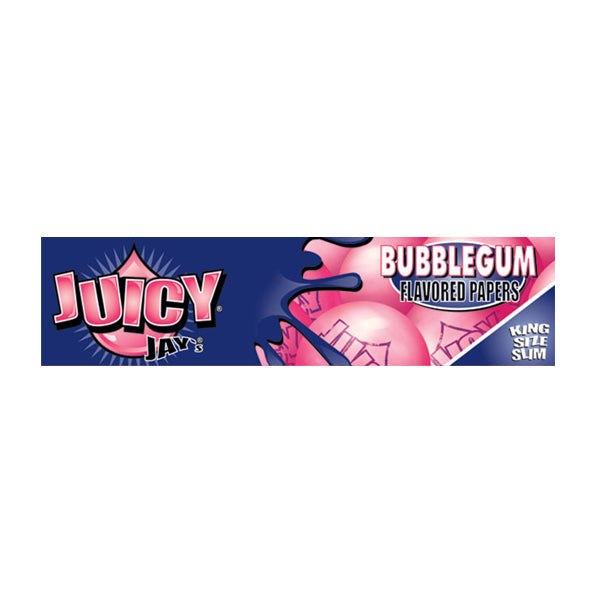 Full Box Of 24 Juicy Jay King Size Flavoured Slim Rolling Paper - Full Box