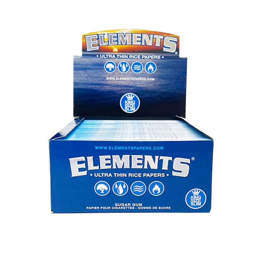 50 Elements King Size Slim Ultra Thin Papers FULL BOX OF 50 PACKS