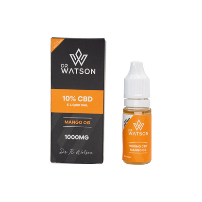 Dr Watson 1000mg Full Spectrum CBD E-liquid 10ml (BUY 1 GET 1 FREE)