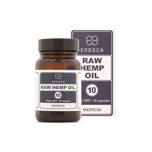 Endoca 300mg CBD+CBDa Capsules Raw Hemp Oil - 30 Caps