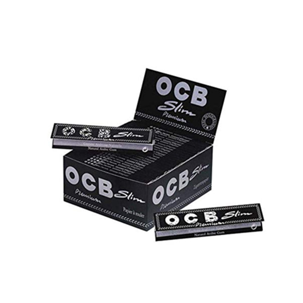 50 OCB Premium King Size Slim Rolling Papers FULL BOX OF 50 PACKS