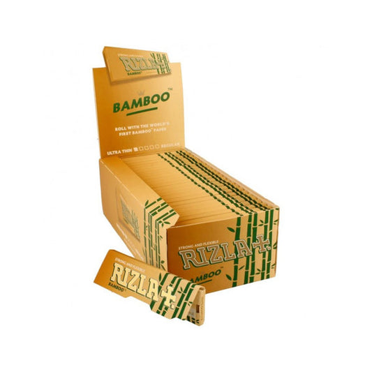 50 Rizla Bamboo King Size Ultra Thin Rolling Papers FULL BOX OF 50 PACKS