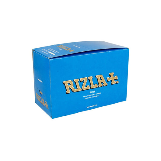 100 Blue Regular Rizla Rolling Papers FULL BOX OF 100 PACKS