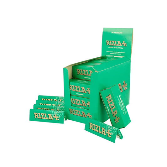 100 Green Multipack Regular Rizla Rolling Papers FULL BOX OF 100 PACKS