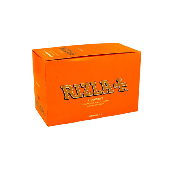 100 Liquorice Regular Rizla Rolling Papers FULL BOX OF 100 PACKS