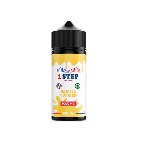 1 Step CBD 1000mg CBD E-liquid 120ml (BUY 1 GET 1 FREE)