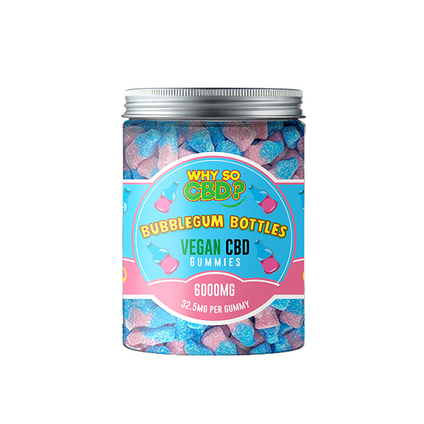 Why So CBD? 6000mg Broad Spectrum CBD Large Vegan Gummies - 11 Flavours