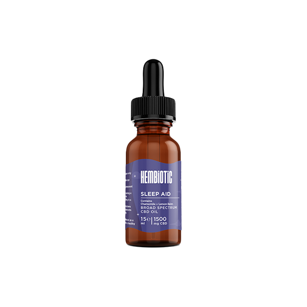 Hembiotic 1500mg Broad-Spectrum Functional CBD Oil - 15ml