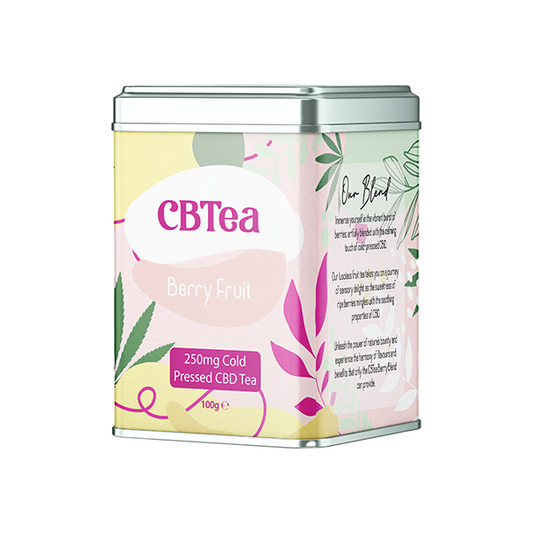 CBTea 250mg Cold Pressed Full Spectrum CBD Berry Fruit - 100g