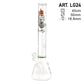 SMO KING 45cm GLASS BONG - LION PRINT (LG24)